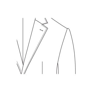 胸ポケットなし