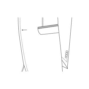 腰Pラムース両玉縁