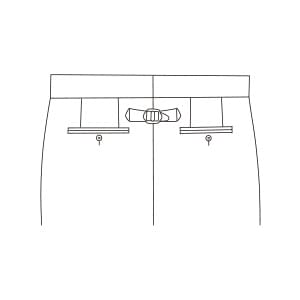 帯下後尾錠付き