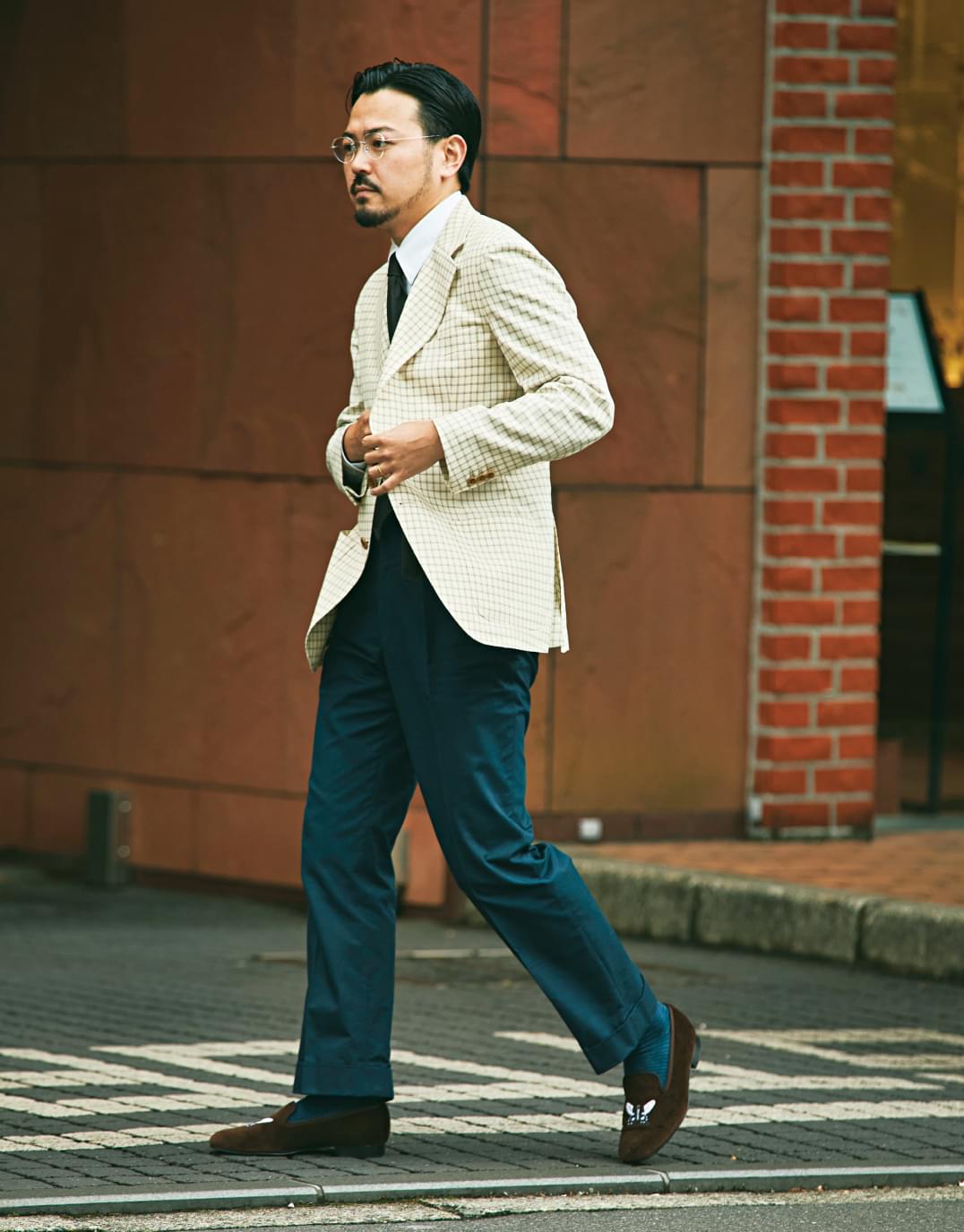 オーダースーツのスタッフスナップ2