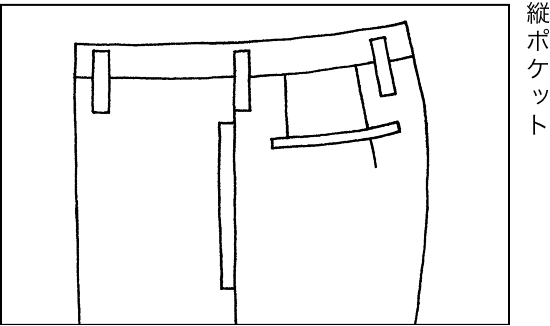 縦ポケット
