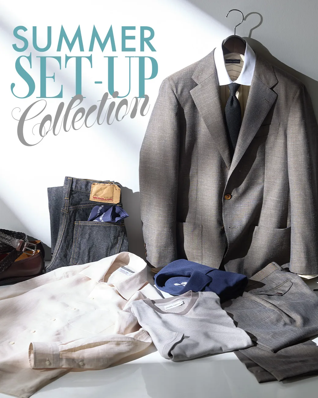 夏用セットアップスーツ